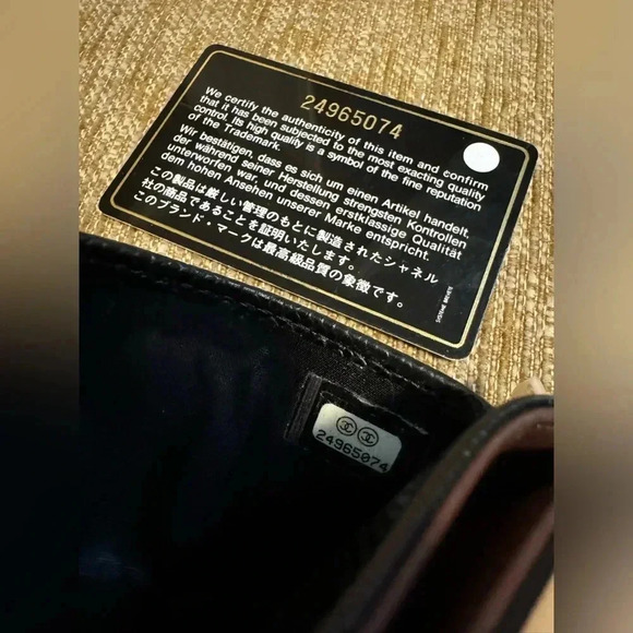 ❤️ Authentic Chanel Classic Card Holder Black Caviar Leather W/ Receipt & Box ❤️ - Picture 7 of 12